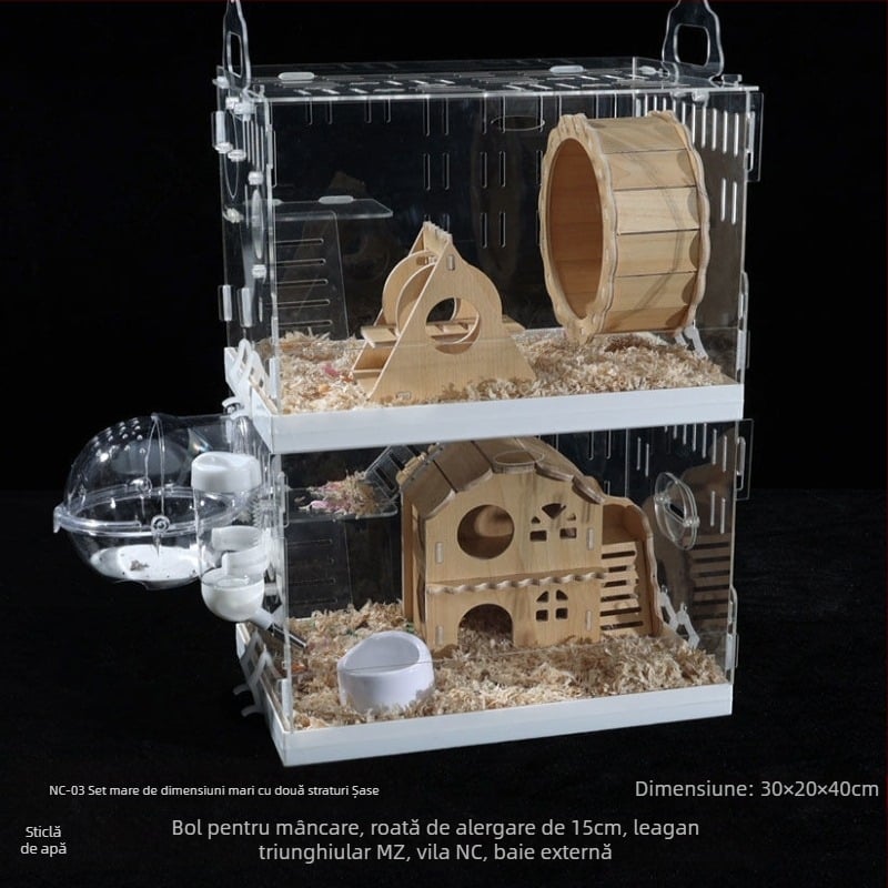 Cușcă pentru hamster, din plastic, brand Powerful factory, pentru hamster