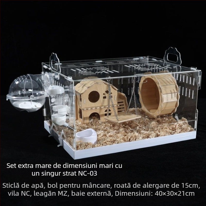 Cușcă pentru hamster, din plastic, brand Powerful factory, pentru hamster