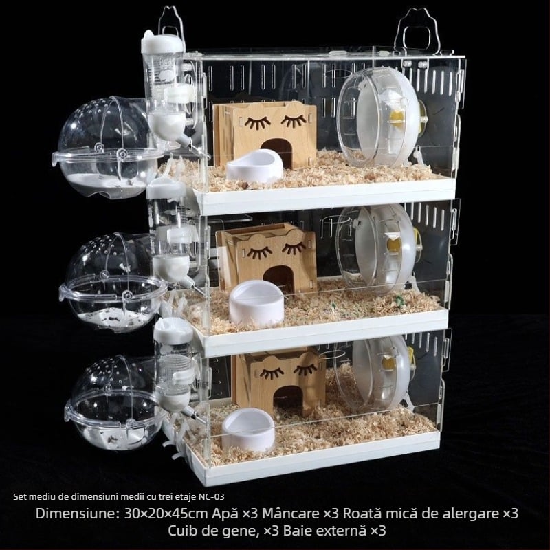 Cușcă pentru hamster, din plastic, brand Powerful factory, pentru hamster