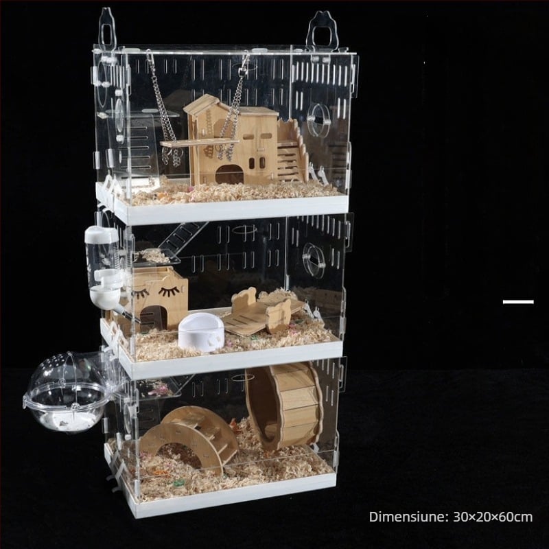 Cușcă pentru hamster, din plastic, brand Powerful factory, pentru hamster