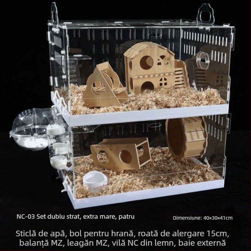 Cușcă pentru hamster, din plastic, brand Powerful factory, pentru hamster