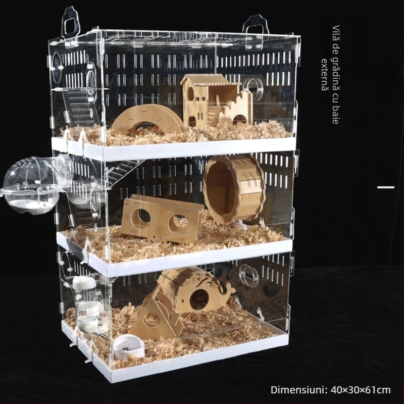 Cușcă pentru hamster, din plastic, brand Powerful factory, pentru hamster