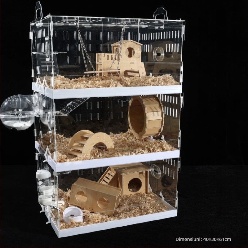 Cușcă pentru hamster, din plastic, brand Powerful factory, pentru hamster