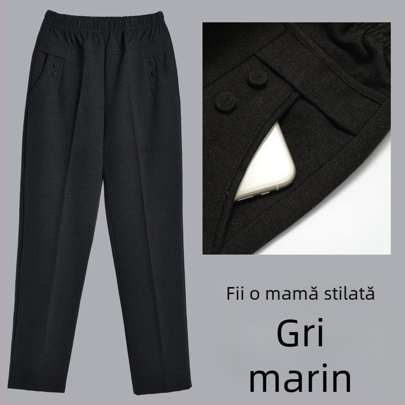 Pantaloni femei drepti, lungi, stil patchwork, casual, primăvara 2024