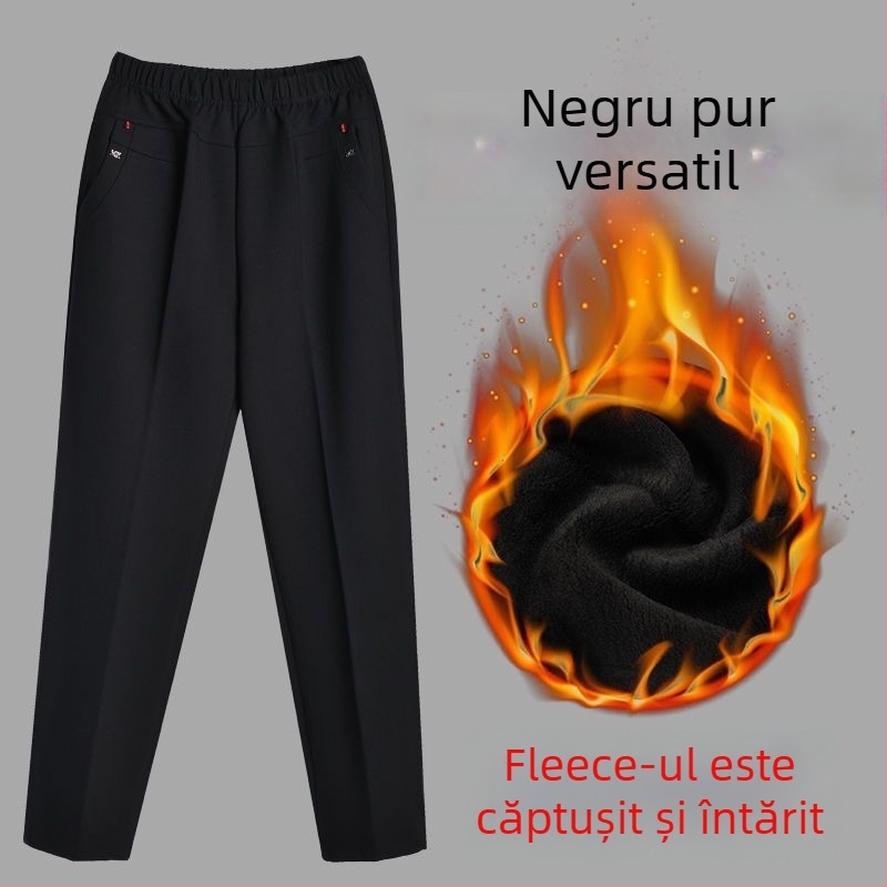 Pantaloni femei drepti, lungi, stil patchwork, casual, primăvara 2024