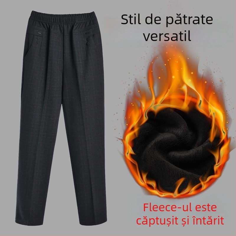 Pantaloni femei drepti, lungi, stil patchwork, casual, primăvara 2024