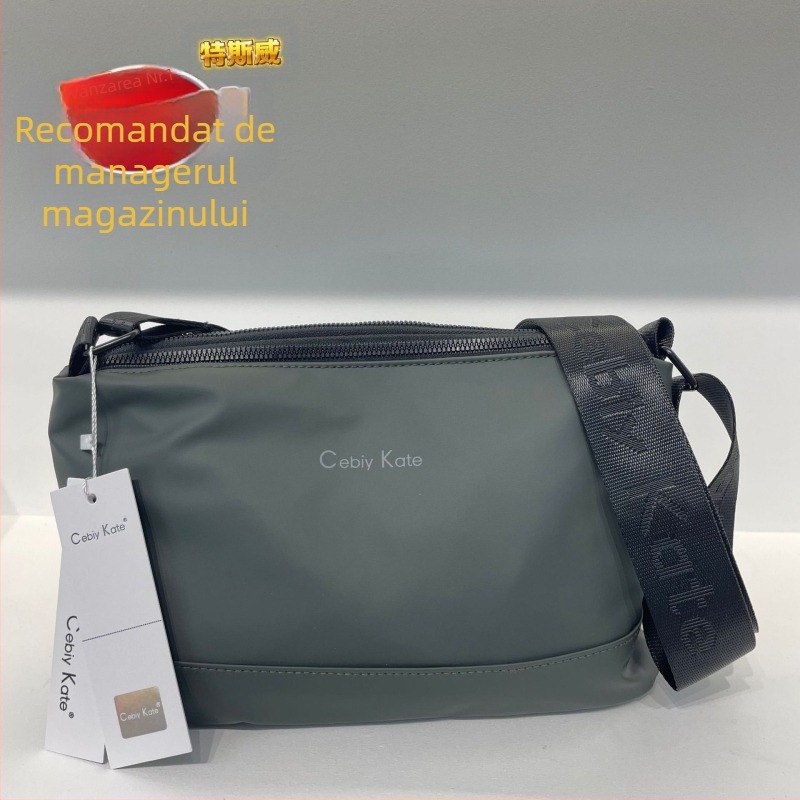 Geantă crossbody pentru bărbați Cebiy Kate - Membrană, Impermeabilă și respirabilă, Ultra-ușoară, Rezistentă la uzură, Street fashion, Compartimente multiple, Compatibilă cu laptop de 8 inch