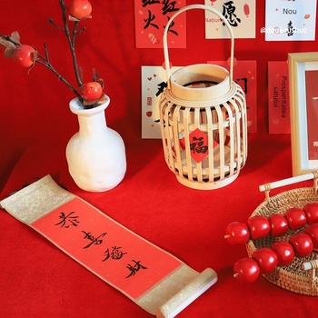 Accesorii foto de Anul Nou – fundal din bumbac, axă de fundal pentru decor festiv, potrivit pentru transmisiuni live și videoclipuri scurte