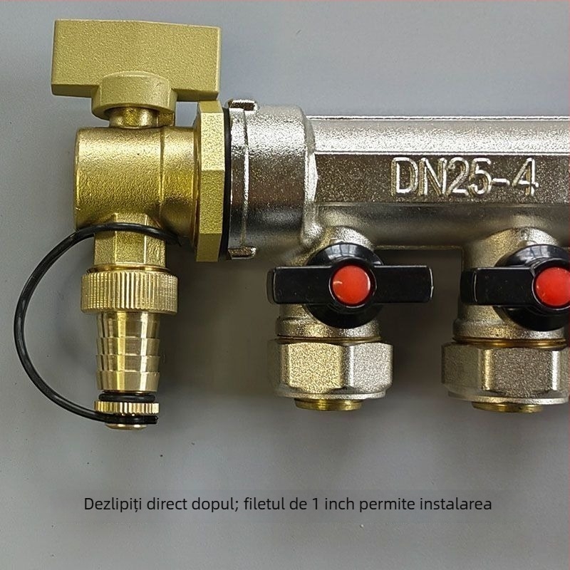 Supapă de drenaj pentru distribuția încălzirii prin pardoseală – Alamă, certificare EU CE, Brand: Altul