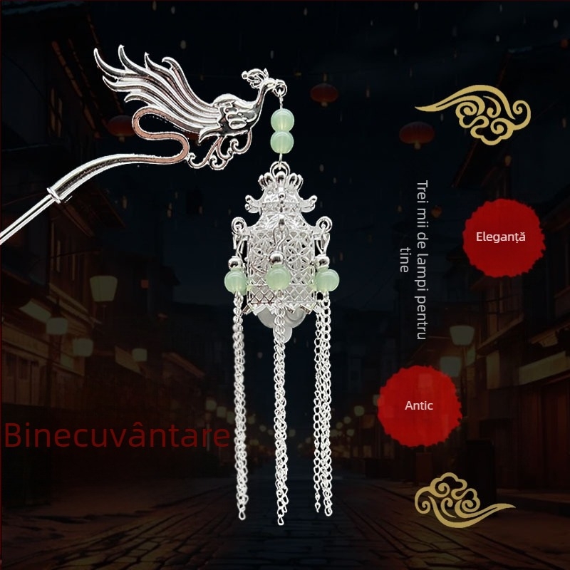 Clip de păr din aliaj, stil național, design geometric, placare electrolitică, ambalaj individual, lansare iarna 2025