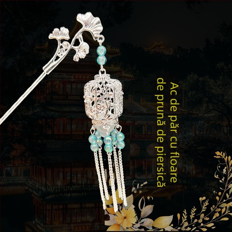 Clip de păr din aliaj, stil național, design geometric, placare electrolitică, ambalaj individual, lansare iarna 2025