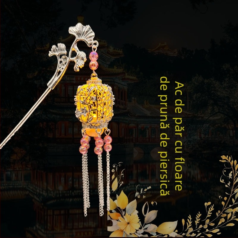 Clip de păr din aliaj, stil național, design geometric, placare electrolitică, ambalaj individual, lansare iarna 2025