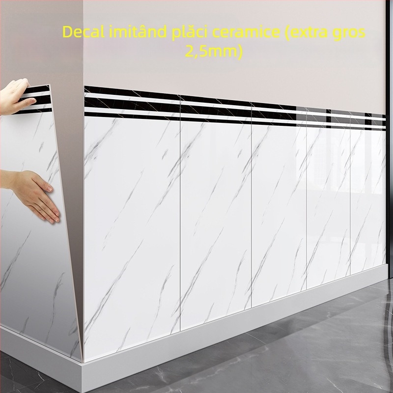 Autocolant de perete din spumă XPE, impermeabil, model pătrat, 1 bucată, pentru sufragerie, stil modern minimalist.