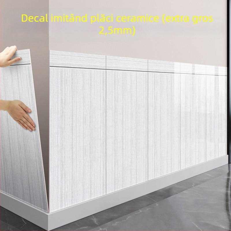 Autocolant de perete din spumă XPE, impermeabil, model pătrat, 1 bucată, pentru sufragerie, stil modern minimalist.