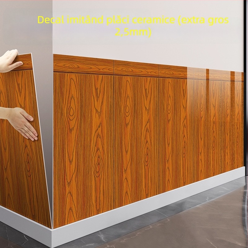 Autocolant de perete din spumă XPE, impermeabil, model pătrat, 1 bucată, pentru sufragerie, stil modern minimalist.