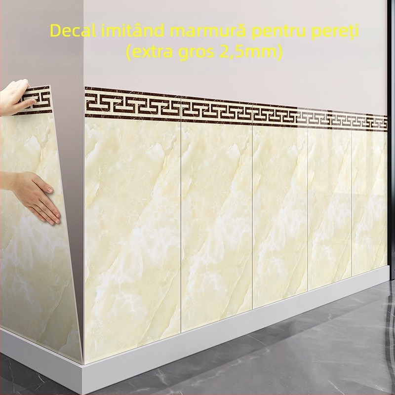 Autocolant de perete din spumă XPE, impermeabil, model pătrat, 1 bucată, pentru sufragerie, stil modern minimalist.