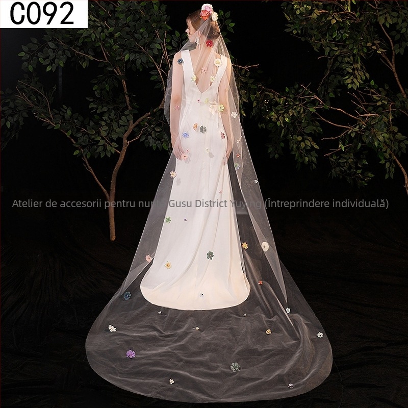 Accesoriu pentru cap din plasă, cu fundă, stil dulce feminin, imprimeu, potrivit pentru nunți și cadouri de ziua de naștere