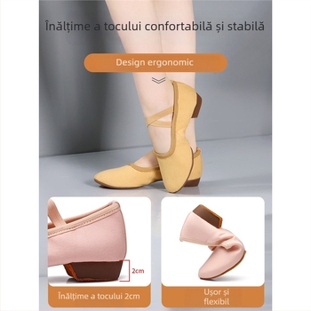 Pantofi de dans pentru femei - Moly, talpă din cauciuc, Gen: Femeie, Funcție: Altceva