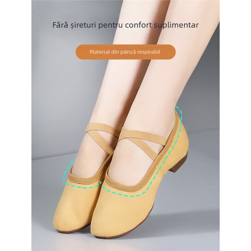 Pantofi de dans pentru femei - Moly, talpă din cauciuc, Gen: Femeie, Funcție: Altceva