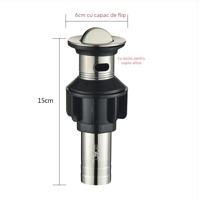 Sistem de drenaj pentru chiuvetă cu protecție împotriva mirosurilor – PVC, model WD-XS171-20, presiune nominală 1, temperatură de lucru 60°C, instalare directă