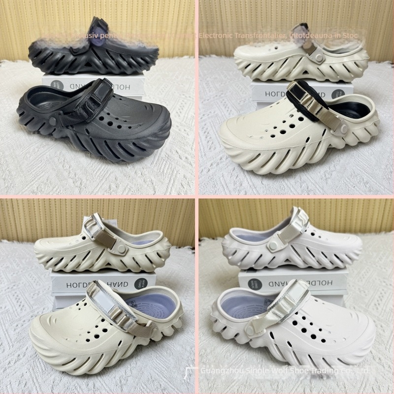 Sandale pentru bărbați — partea superioară și talpa din EVA, rezistente la uzură, pentru patru sezoane, încălțăminte casual outdoor, tehnologie talpă din viscoză