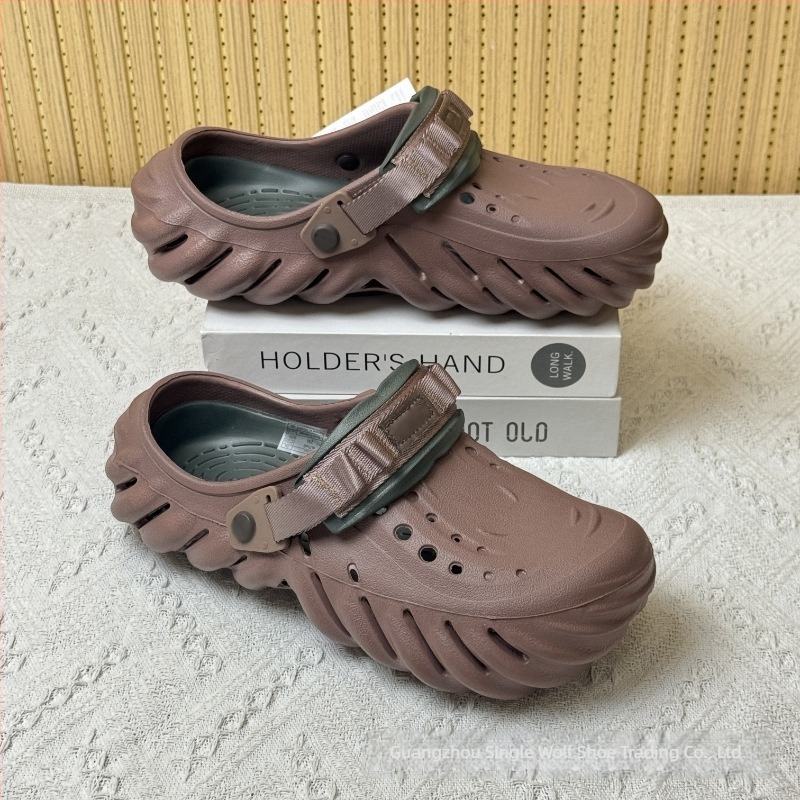 Sandale pentru bărbați — partea superioară și talpa din EVA, rezistente la uzură, pentru patru sezoane, încălțăminte casual outdoor, tehnologie talpă din viscoză