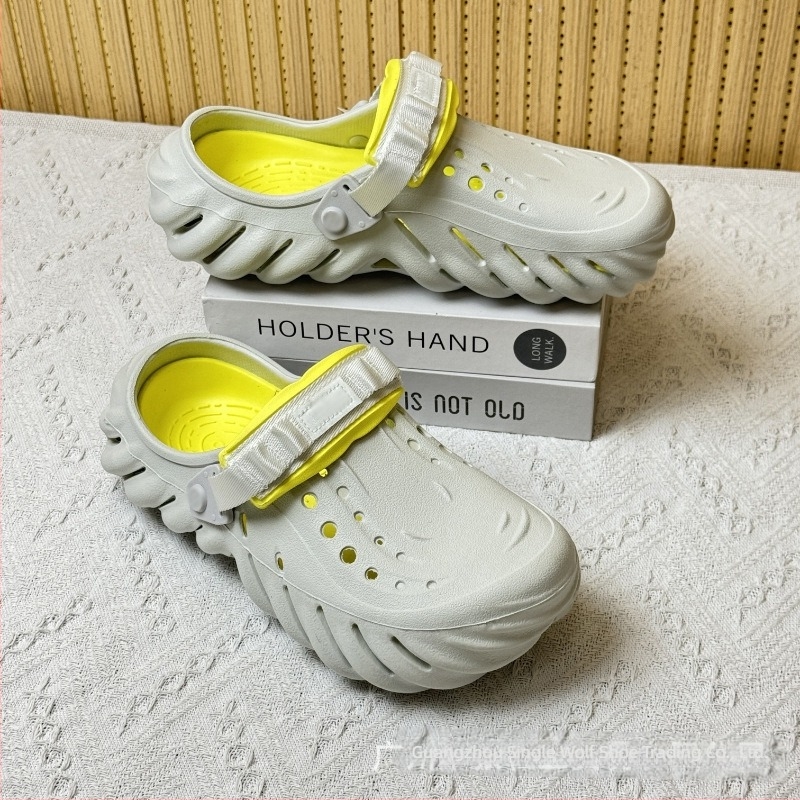 Sandale pentru bărbați — partea superioară și talpa din EVA, rezistente la uzură, pentru patru sezoane, încălțăminte casual outdoor, tehnologie talpă din viscoză