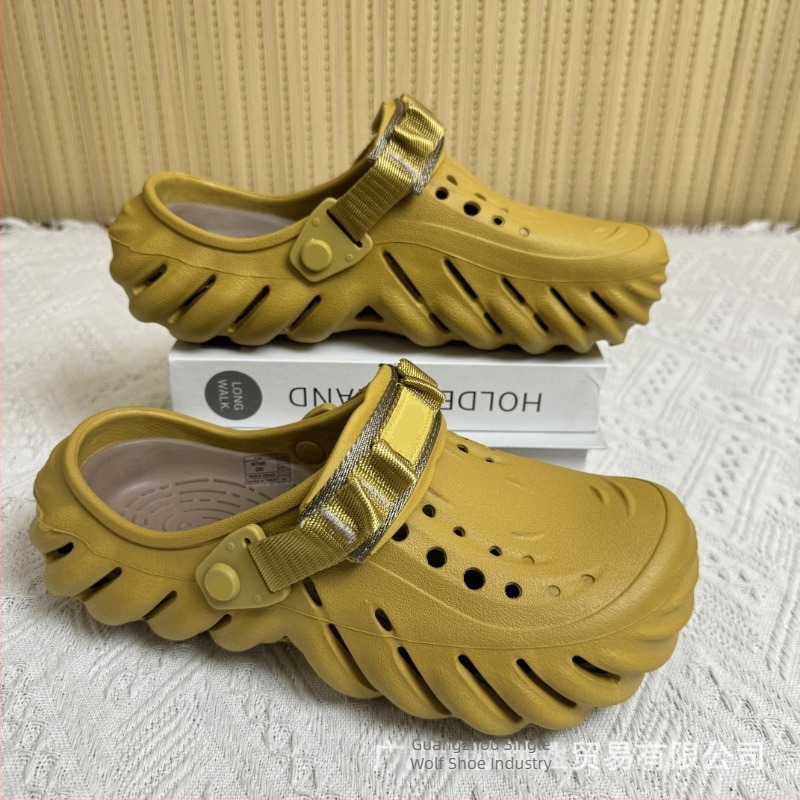 Sandale pentru bărbați — partea superioară și talpa din EVA, rezistente la uzură, pentru patru sezoane, încălțăminte casual outdoor, tehnologie talpă din viscoză