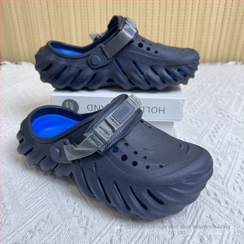 Sandale pentru bărbați — partea superioară și talpa din EVA, rezistente la uzură, pentru patru sezoane, încălțăminte casual outdoor, tehnologie talpă din viscoză