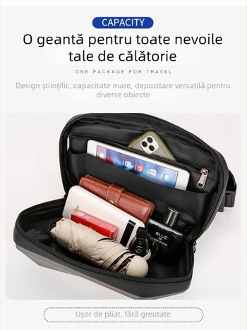 Geantă bărbați crossbody, carcasă PVC, căptușeală poliester, brand Pengyu, respirabilă, impermeabilă, rezistentă la uzură, extensibilă