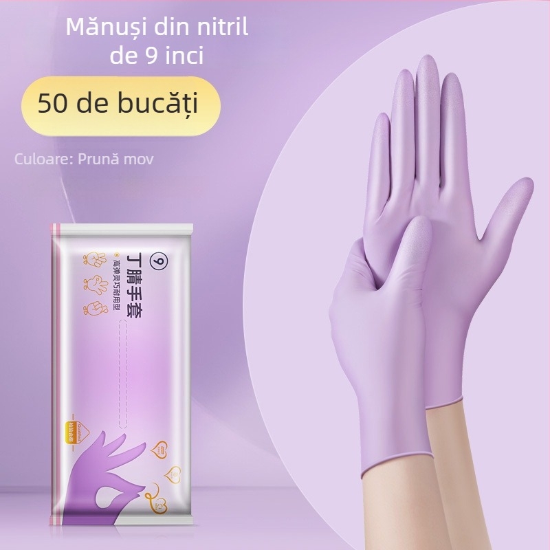 Mănuși de vase de unică folosință - latex, grosime standard, lungime 28 cm, brand Qiaofeng