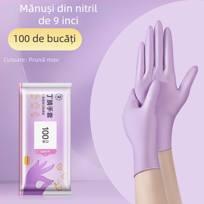 Mănuși de vase de unică folosință - latex, grosime standard, lungime 28 cm, brand Qiaofeng