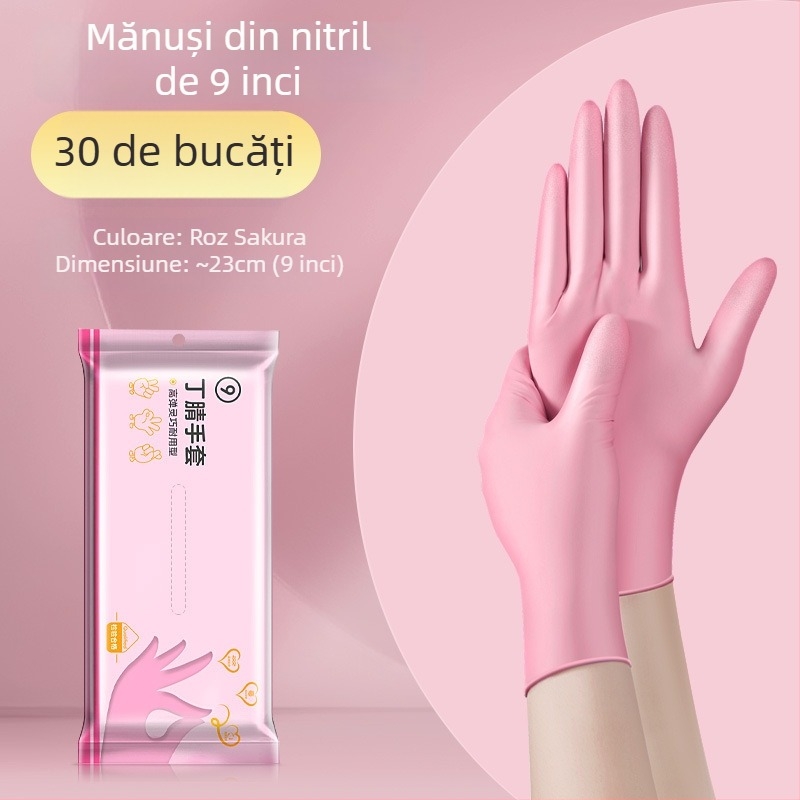 Mănuși de vase de unică folosință - latex, grosime standard, lungime 28 cm, brand Qiaofeng