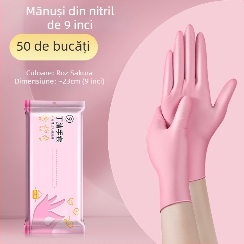 Mănuși de vase de unică folosință - latex, grosime standard, lungime 28 cm, brand Qiaofeng