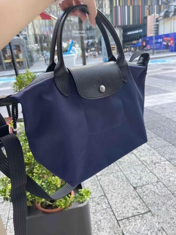 Geantă de umăr din nylon, în stil dumpling, urban simplicity (Material: Nylon; Stil: Urban simplicity; Forma: Dumpling; Exterior: Geantă cu capac; Închidere: Acoperită)