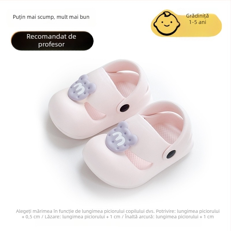 Sandale unisex pentru copii 1–6 ani, cu partea superioară EVA, talpă antiderapantă și moale, pentru interior și exterior