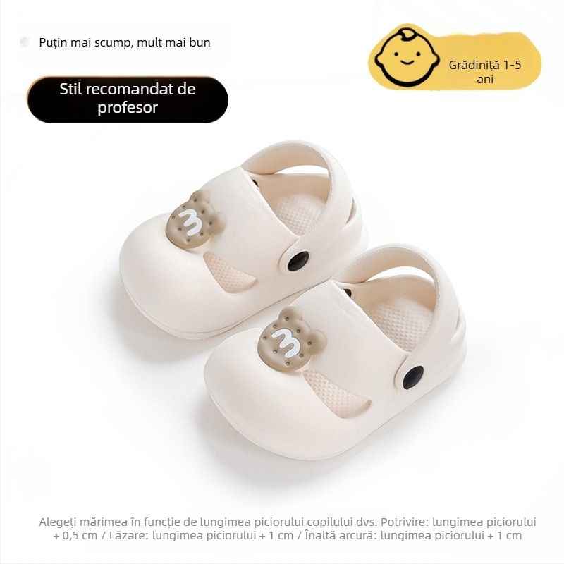 Sandale unisex pentru copii 1–6 ani, cu partea superioară EVA, talpă antiderapantă și moale, pentru interior și exterior