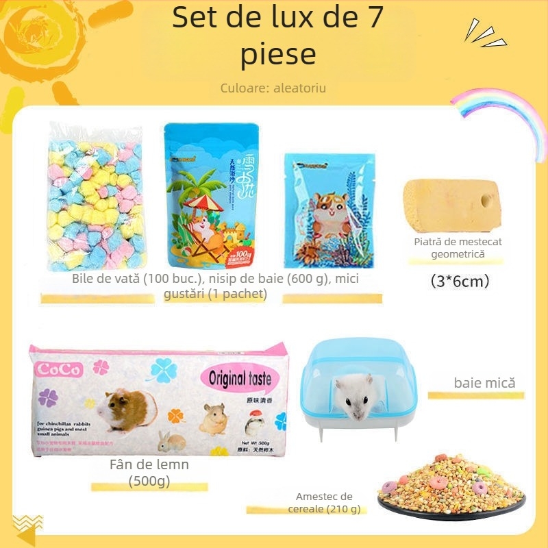 Pachet pentru hamster: Kit complet de alimente și gustări pentru începători | Hrană pentru animale de companie, Brand: Altul, Fără import