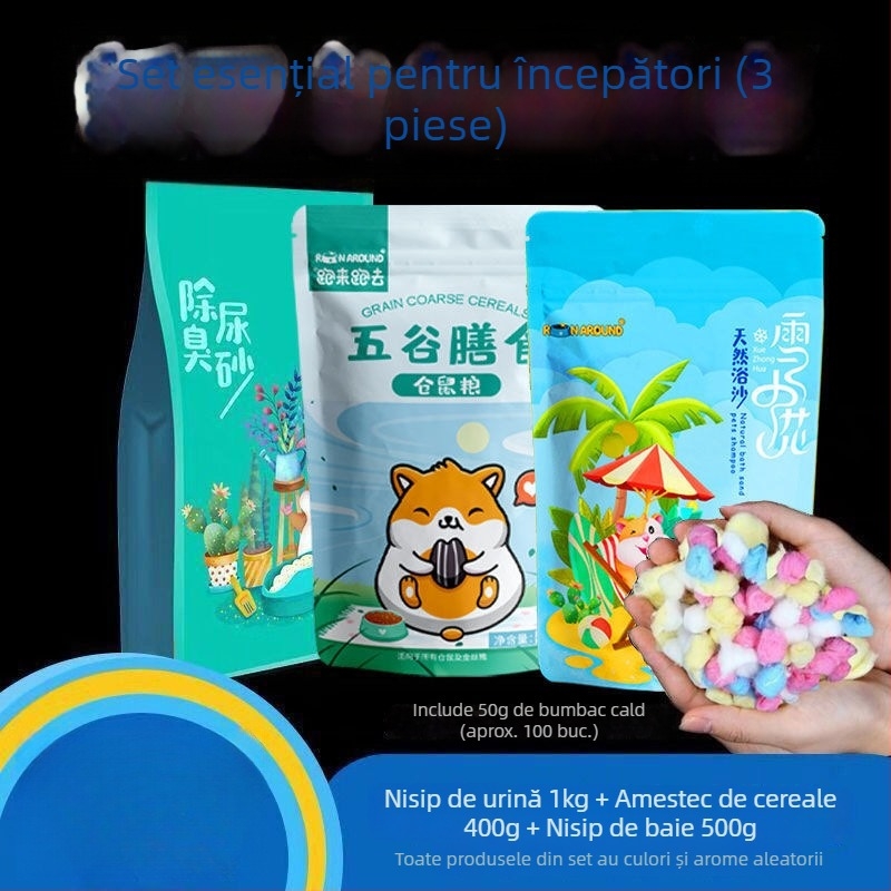Pachet pentru hamster: Kit complet de alimente și gustări pentru începători | Hrană pentru animale de companie, Brand: Altul, Fără import