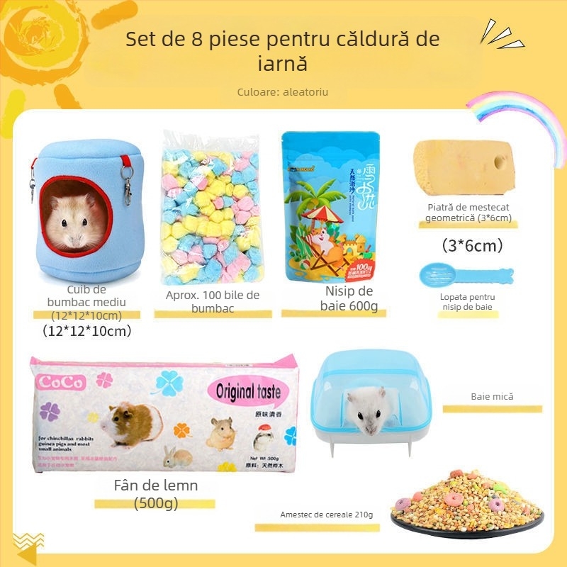Pachet pentru hamster: Kit complet de alimente și gustări pentru începători | Hrană pentru animale de companie, Brand: Altul, Fără import