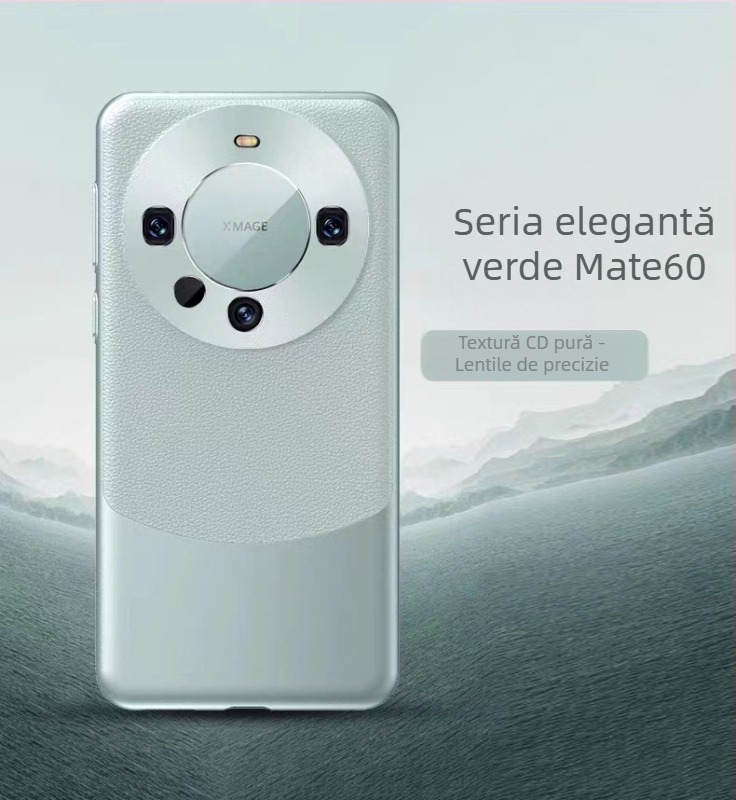 NECONO husă de spate Huawei Mate60 Pro, piele simplă, turnare prin injecție, rezistentă la uzură, rezistentă la cădere, antiamprente, personalizabilă