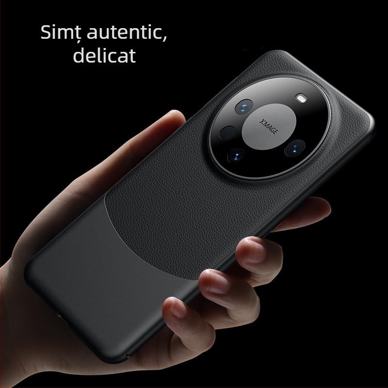 NECONO husă de spate Huawei Mate60 Pro, piele simplă, turnare prin injecție, rezistentă la uzură, rezistentă la cădere, antiamprente, personalizabilă