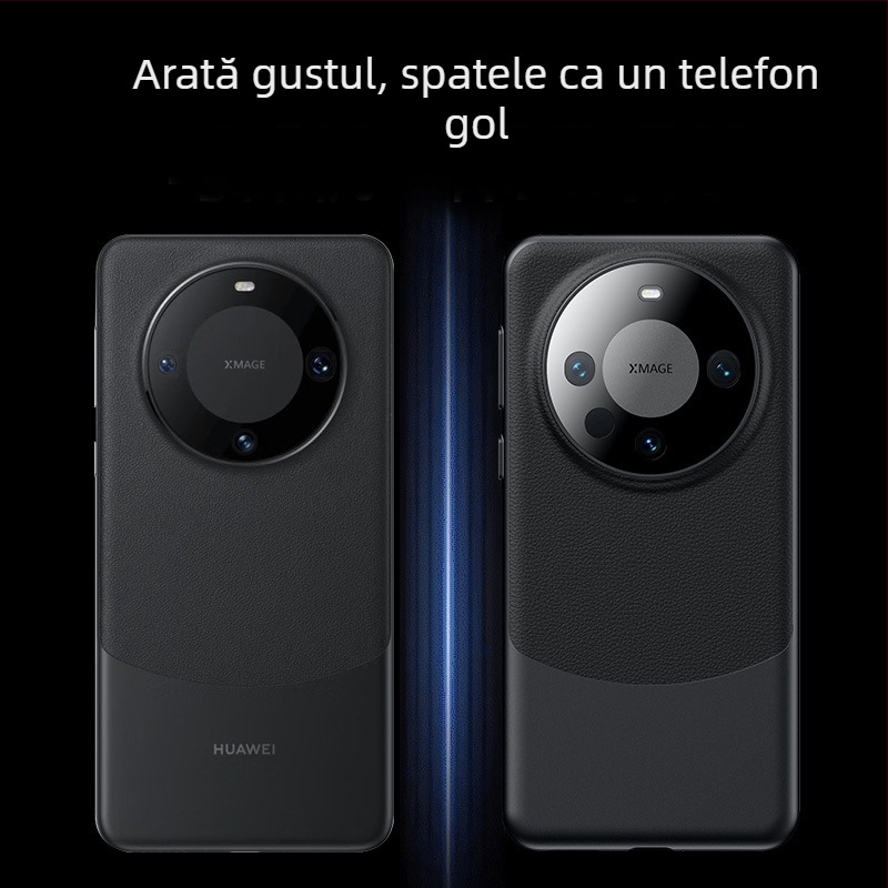NECONO husă de spate Huawei Mate60 Pro, piele simplă, turnare prin injecție, rezistentă la uzură, rezistentă la cădere, antiamprente, personalizabilă