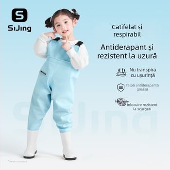 Costum de apă pentru copii, ultraușor, o singură piesă, impermeabil și rezistent la vânt, unisex, pentru toate sezoanele, pentru înot, traversarea apei și pescuit