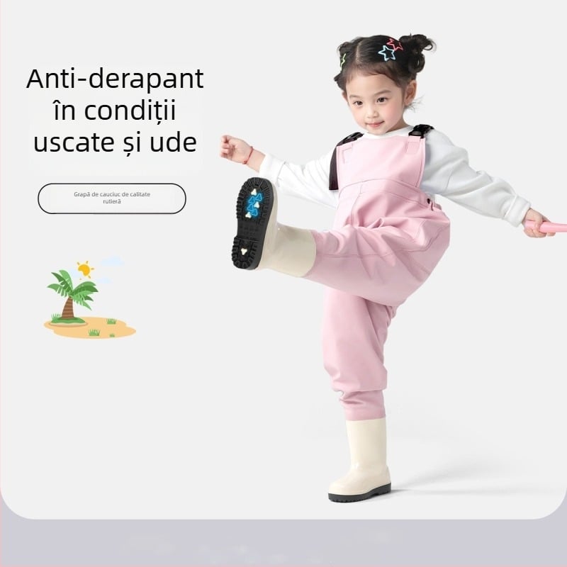 Costum de apă pentru copii, ultraușor, o singură piesă, impermeabil și rezistent la vânt, unisex, pentru toate sezoanele, pentru înot, traversarea apei și pescuit