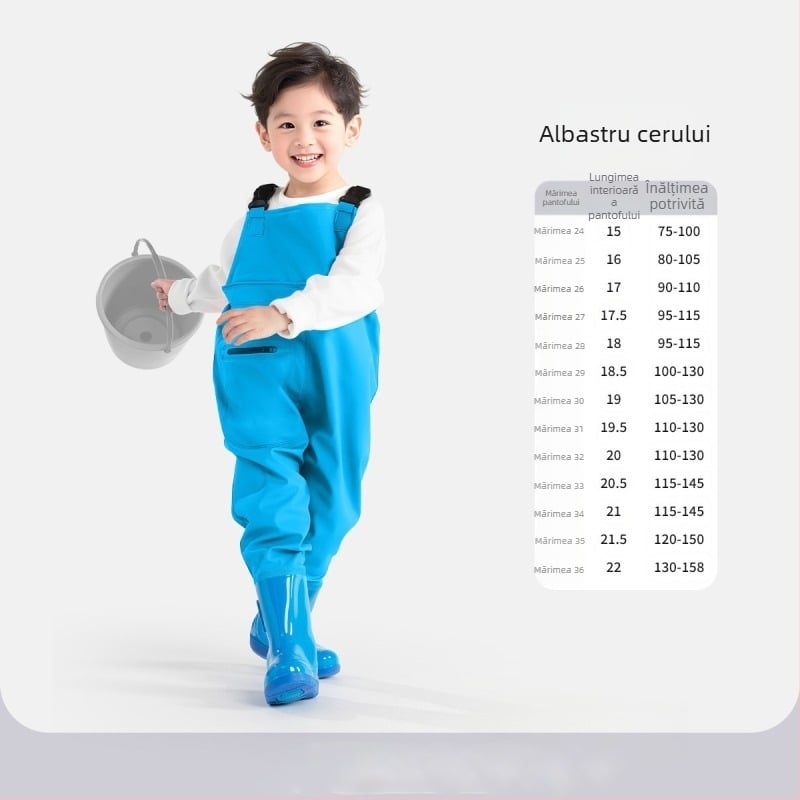 Costum de apă pentru copii, ultraușor, o singură piesă, impermeabil și rezistent la vânt, unisex, pentru toate sezoanele, pentru înot, traversarea apei și pescuit