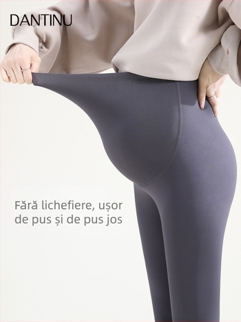 Colanți maternali fără cusături pentru susținerea abdomenului, amestec nylon-spandex, grosime medie, înaltă elasticitate, croială strânsă