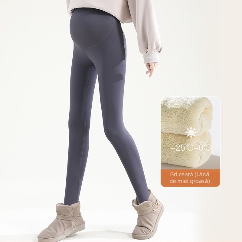 Colanți maternali fără cusături pentru susținerea abdomenului, amestec nylon-spandex, grosime medie, înaltă elasticitate, croială strânsă