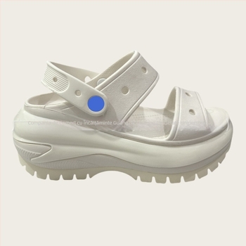 Clogs Baotou pentru femei, upper perforat EVA, talpă groasă EVA, platformă înaltă, creștere înălțime, lansare primăvara 2025