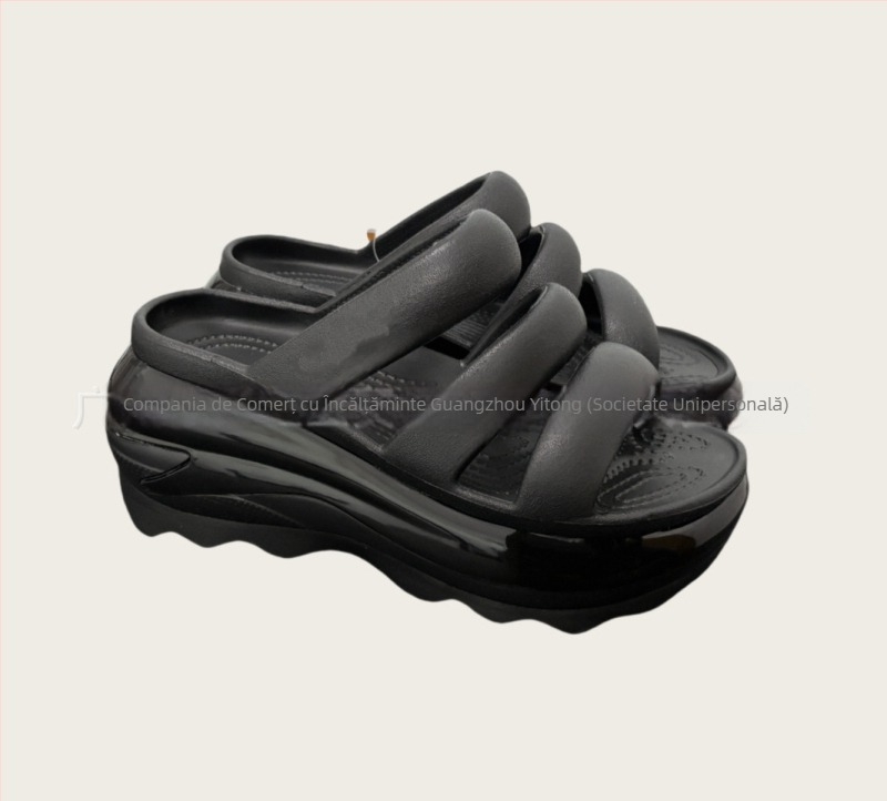 Clogs Baotou pentru femei, upper perforat EVA, talpă groasă EVA, platformă înaltă, creștere înălțime, lansare primăvara 2025